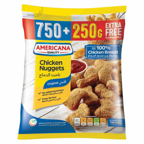 Americana Chicken Nuggets Pack of 750g + 250g Free