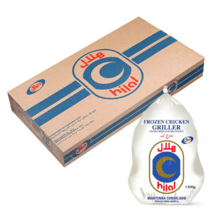 Hilal Frozen Whole Chicken Box Large 1300g
