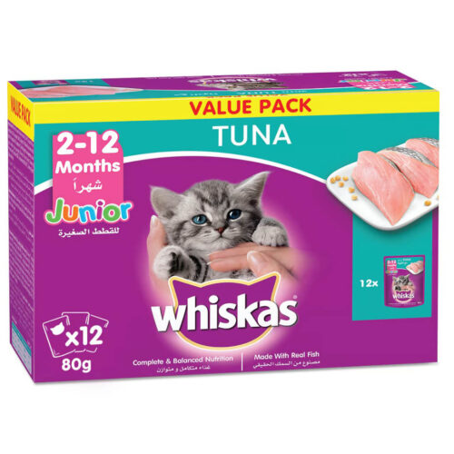 Whiskas Tuna Flavour in Jelly Junior Cat Wet Food 2 to 12 Months