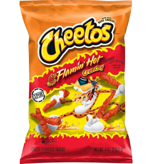 Cheetos Crunchy Flaming Hot Cheese Snacks