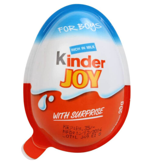 Kinder Joy Boy Cocoa and Milk Cream Egg with Toy