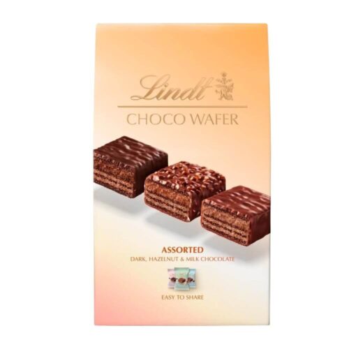 Lindt Choco Wafer Bag Assorted Dark Chocolate and Hazelnut and milk Choclate