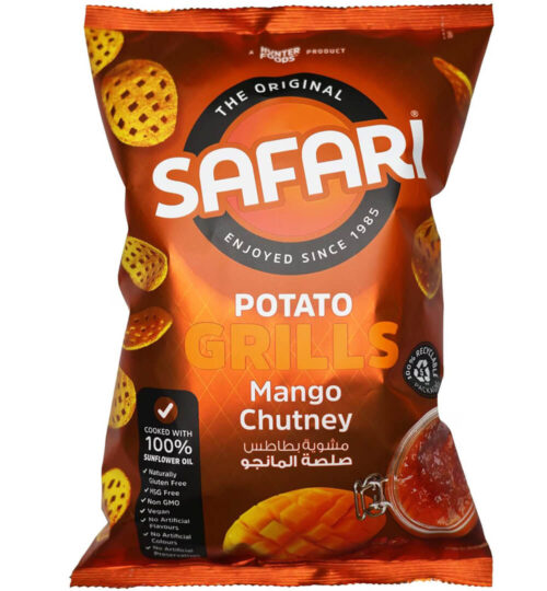 Safari Mango Chutney Potato Grills Chips 60g