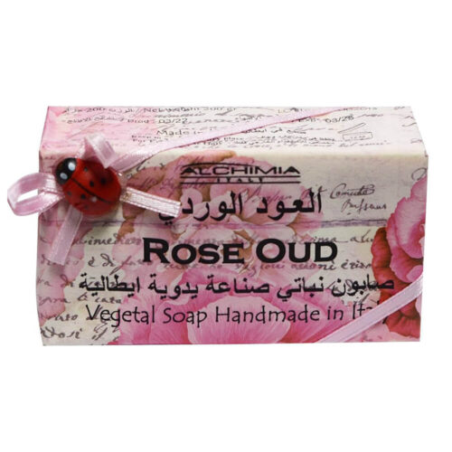 Alchimia Rose Oud Handmade Vegetal Soap Pink