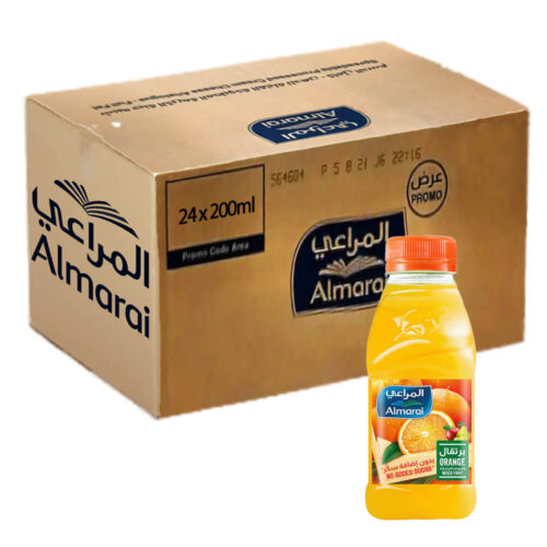 كرتون عصير برتقال المراعي صغير 24x200m