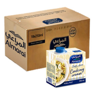 Almarai-Full-Fat-Cooking-Cream-18x250ml make recipies highest quality