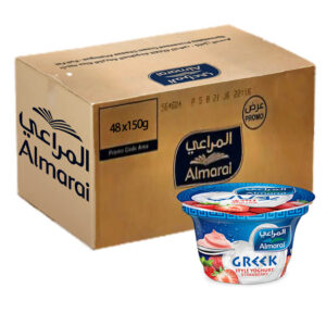 المراعي زبادي يوناني بطعم الفراولة 48x150جم