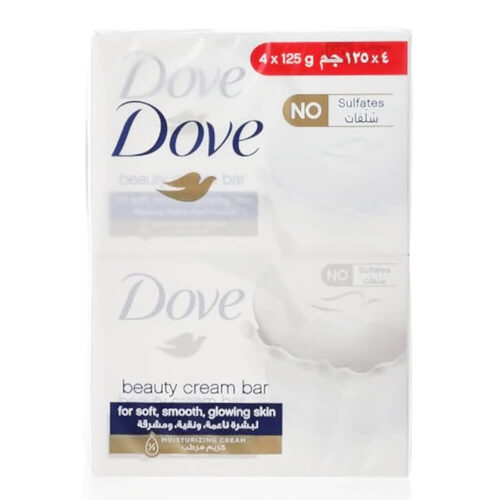 Dove Moisturising Soap Bar Nourishing Formula For All Skin Types Original With ¼ Moisturising Cream