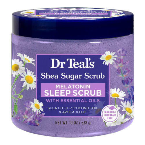 Dr Teal's Shea Sugar Body Scrub Melatonin with Essential Oils