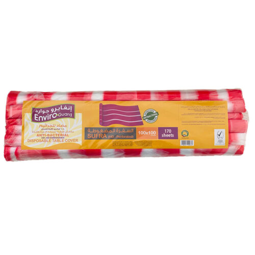Enviro-Guard Sufra Rolls Red Striped 100x100cm