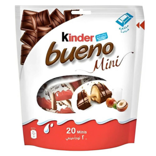 Kinder Bueno Mini Milk Chocolate Bars in Wafer with Hazelnut Cream