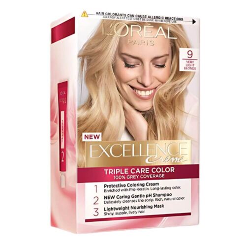 L'Oreal Paris Excellence Cream Triple Care Permanent Hair Colour 9 Very Light Blonde