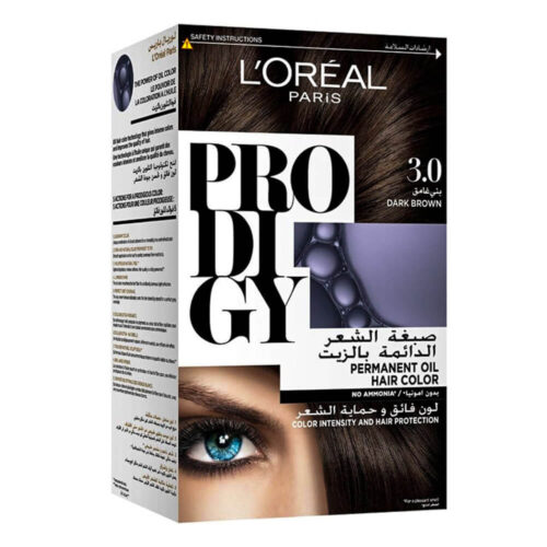 L'Oreal Paris Prodigy Ammonia-Free Permanent Oil Hair Colour 3.0 Dark Brown