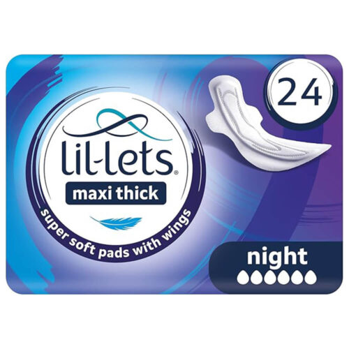 Lil Lets Night Maxi Thick Pads With Wings