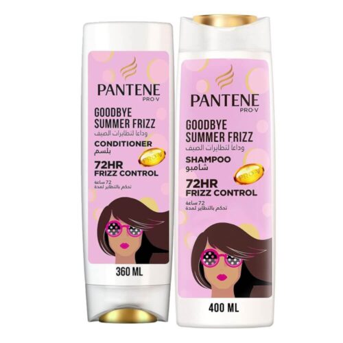 Pantene Pro-V Goodbye Summer Frizz Shampoo with 72H Frizz Control with Conditioner