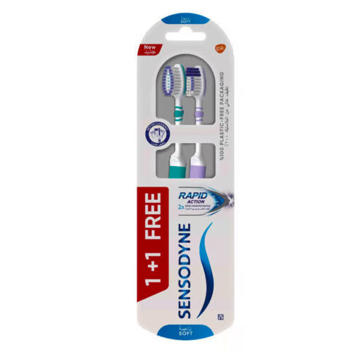 Sensodyne Rapid Action Soft Toothbrush White 2pcs