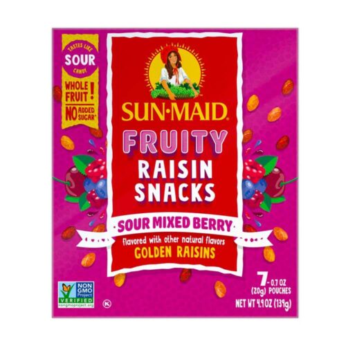 Sun-Maid Fruity Raisin Snacks Sour Mixed Berry 139g