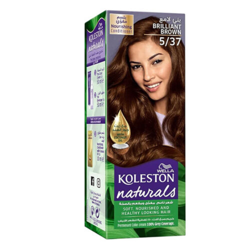 Wella Koleston Naturals Permanent Hair Colour Cream Kit 5/37 Brilliant Brown