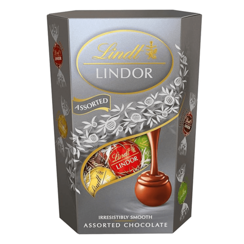 Lindt Lindor Assorted Chocolate Silver Cornet