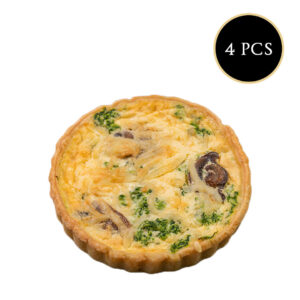 كيش عادي سبانخ وفطر