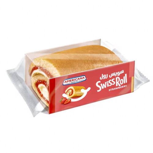 Americana Half Swiss Roll- Strawberry