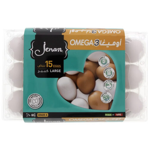 بيض جنان كبير أوميغا 3 أبيض