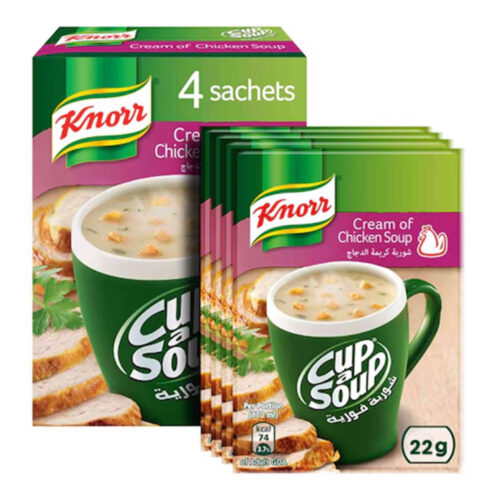 Knorr Cup-A-Soup Cream Of Chicken Soup 4x22g
