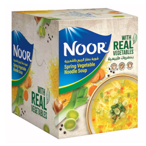 Noor Spring Vegetable Noodle Soup 12x60g- Grocery Distributor