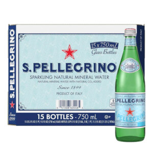 مياه بيليغرينو الغازية الطبيعية 15x750مل