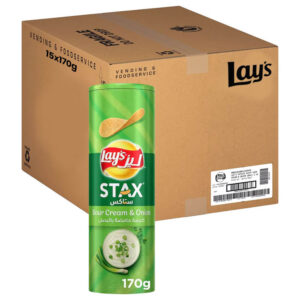 Lays Stax Sour Cream and Onion 170g