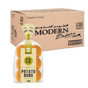 Modern Bakery Bread Bun 4" Bueno FSM Potato  Hinge Slice