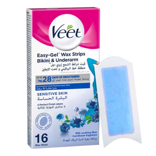 Veet Ready To Use Wax Strip For Bikini and Underarms 16pcs