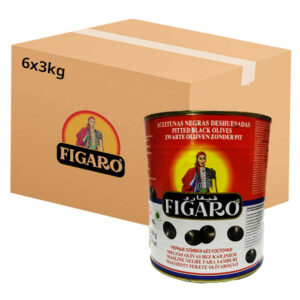 Figaro Spain Pitted Olives Black 6x3kg