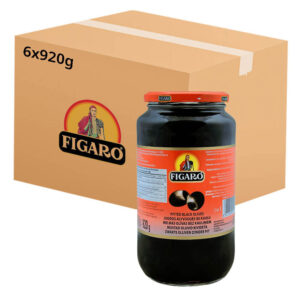 Figaro Spain Pitted Olives Black 6x920g
