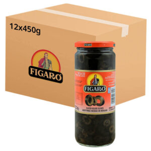 Figaro Spain Sliced Black Olives 450g