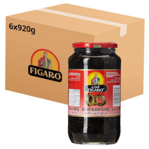 Figaro Spain Sliced Black Olives Box 6x920g