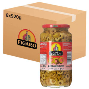 Figaro Spain Sliced Green Olives 920g -