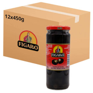 Figaro Spain Whole Black Olives 12x450g