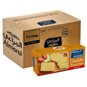 Almarai Cheddar Processes Cheese Low Fat 12x454g