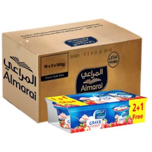 المراعي زبادي يوناني بالفراولة 16x3x150جم