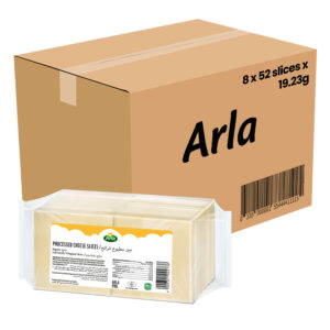 Arla Regular Sliced Cheese Wrapped 8 x52 slices x19.23g