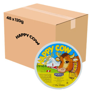 Happy Cow Round Portion Cheese 48x120g scaled