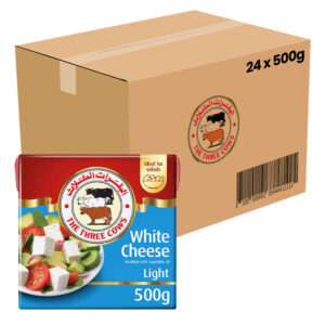 The Three Cows White Cheese Low Fat 24 x 500g scaled