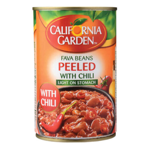 California Garden Peeled Fava Beans with Chili 450g