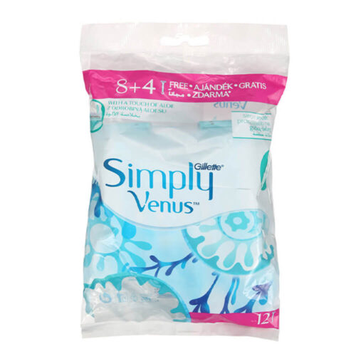 Gillette Simply Venus 2 Disposable Razor 8+4 free