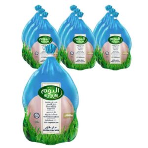 Alyoum Fresh Whole Chicken Bag Pack 10x1000g