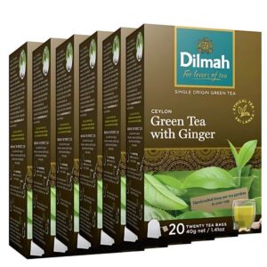 Dilmah Ceylon Green Tea With Ginger 6x20s