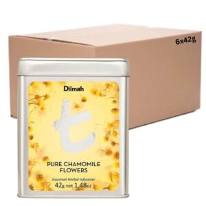 T-Series Tin Caddy Pure Chamomile Flowers Leaf Tea Dilmah 6x24g