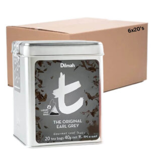 Dilmah T-Series Tin Caddy The Original Earl Grey Black Tea Leaf Tea bag 6x20s