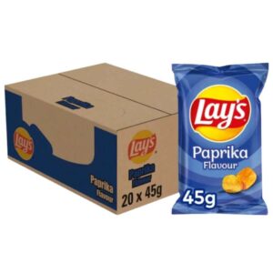 Lays Paprika Flavor Potato Chips 20x45g
